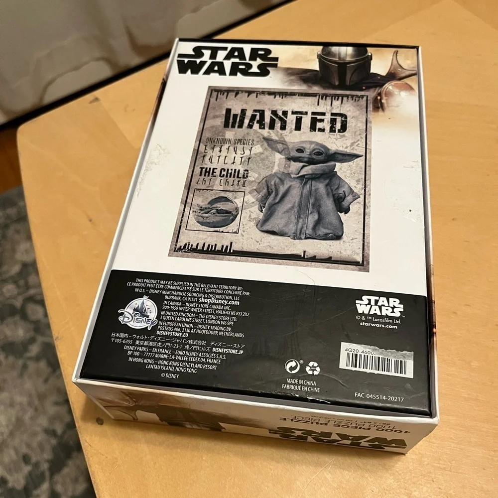 Disney Star Wars The Mandalorian The Child Wanted Poster 1000piece jigsaw puzzle
